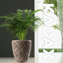 Donica Doniczka z Wkładem Osłonka Beżowa 32,5cm
