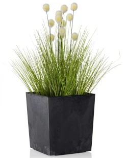 Donica Flore Czarny Beton h19x19 cm