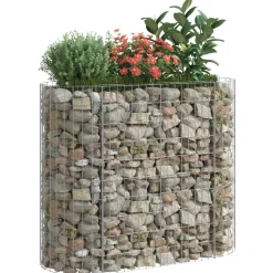 Donica Gabionowa Kosz Gabionowy Stalowy Stal Galwanizowana 120x50x100