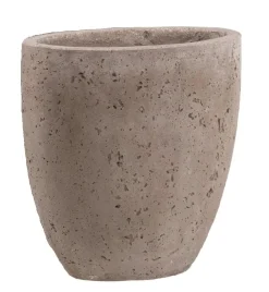 Donica High Oval 25x13x24,5cm rozmiar M sand light cement