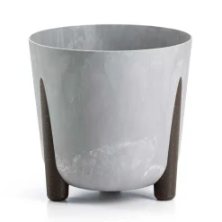 Donica Moss recykling szary beton 26x25 cm nowoczesna doniczka do salonu
