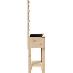 Donica Ogrodowa Doniczka Drewniana Brązowa 71 x 38 x 152 cm