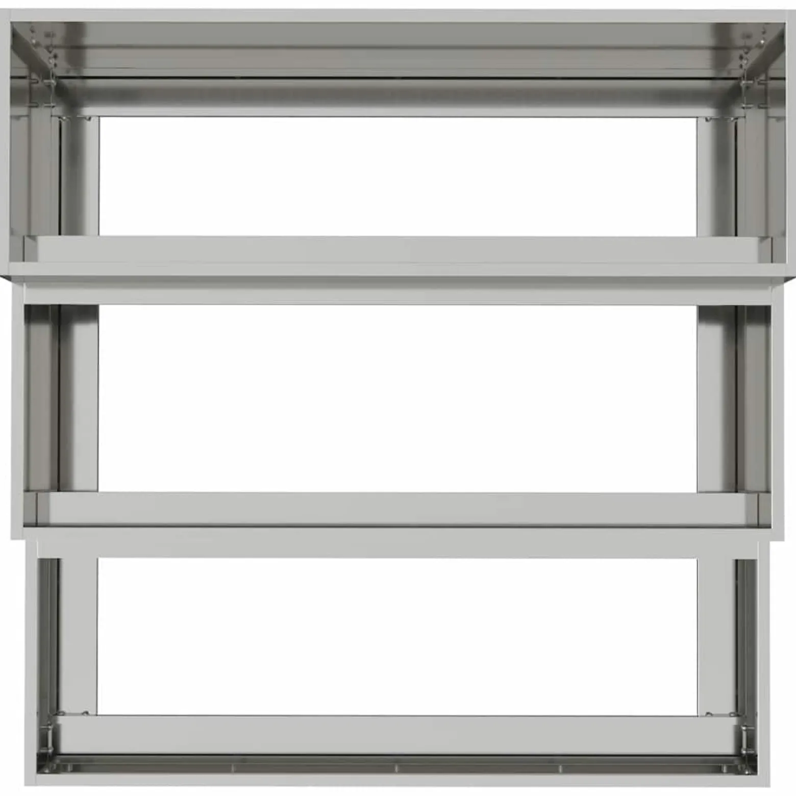 Donica Ogrodowa Doniczka Stalowa Srebrna 90 x 90 x 35 cm