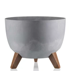 Donica Rosa Eco szary beton 24xh15 cm