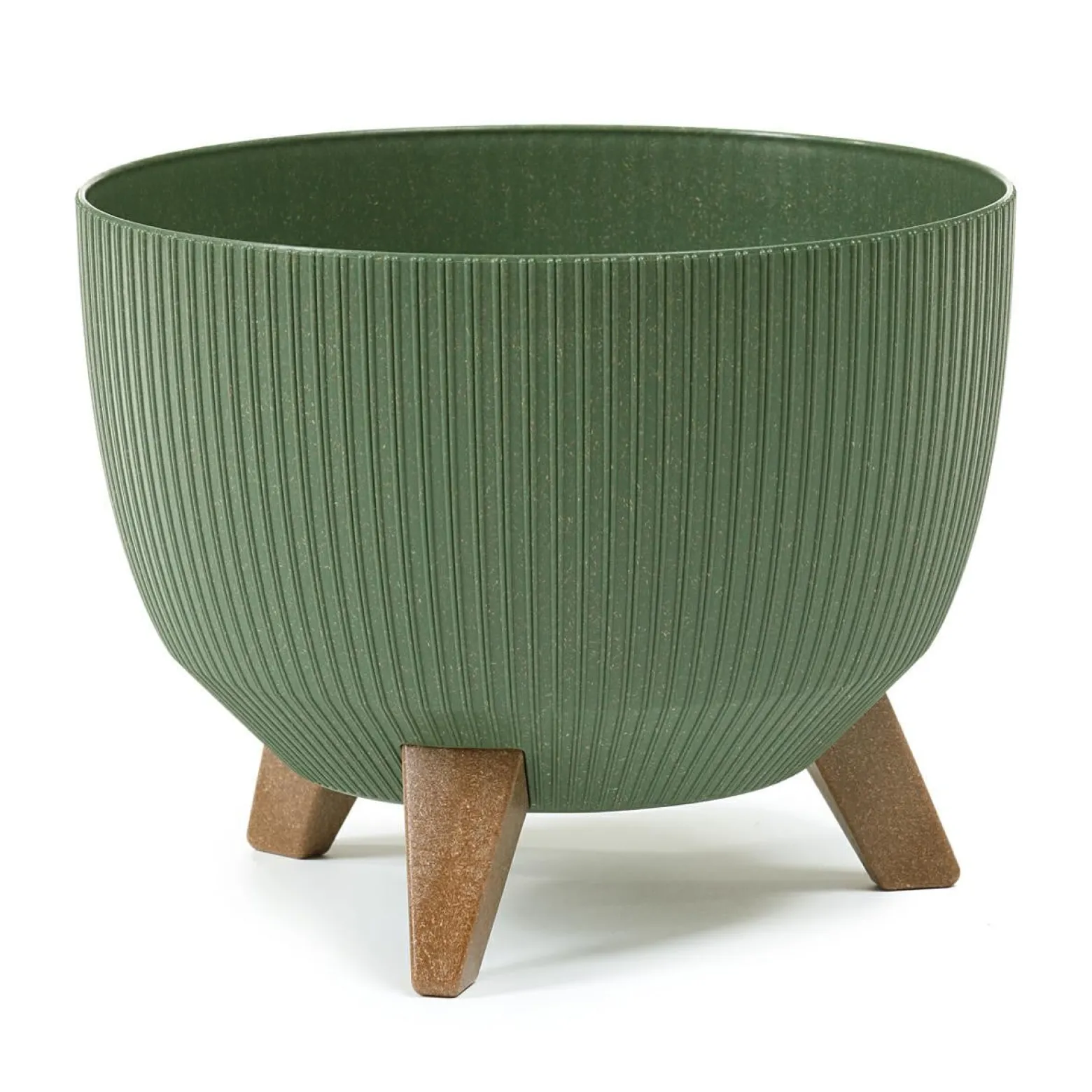 Donica Rosa linea ECO wood zielona 24,3x20 cm