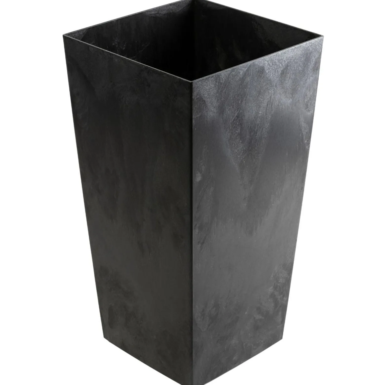 Doniczka ogrodowa Porto imitacja czarnego betonu h75x39,6x39,6 cm