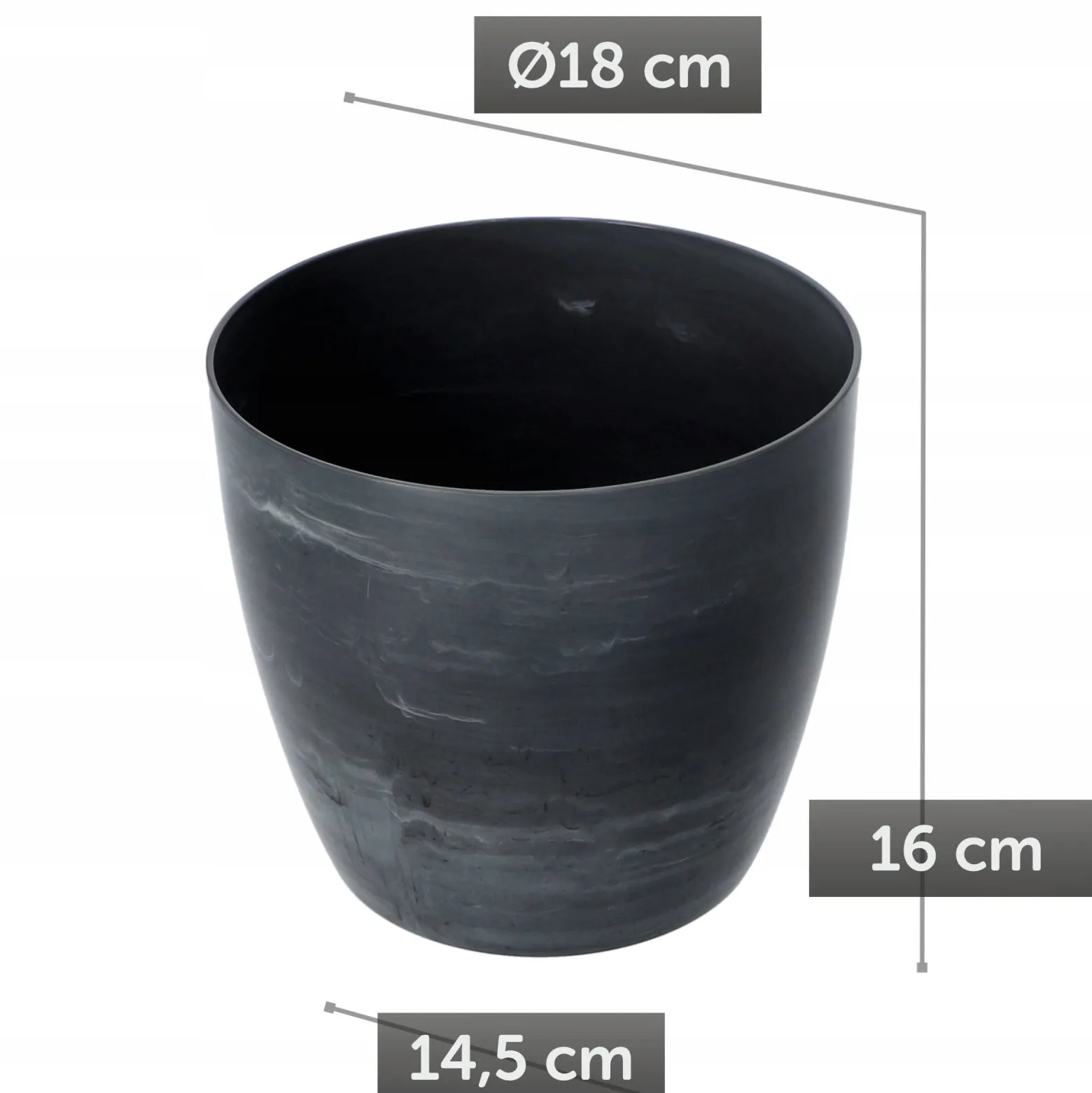 Doniczka Osłonka Donica Na Kwiaty Kolory 18 cm