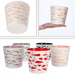 Doniczka Osłonka Wkład Donica Kolory Beż 13cm