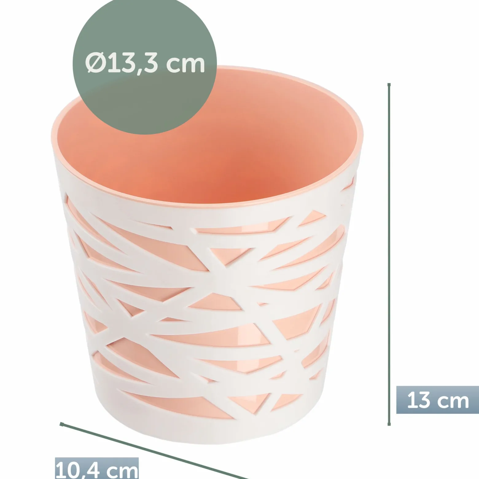 Doniczka Osłonka Wkład Donica Kolory Beż 13cm