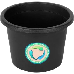 Doniczka ogrodowa plastikowa czarna okrągła 20 cm