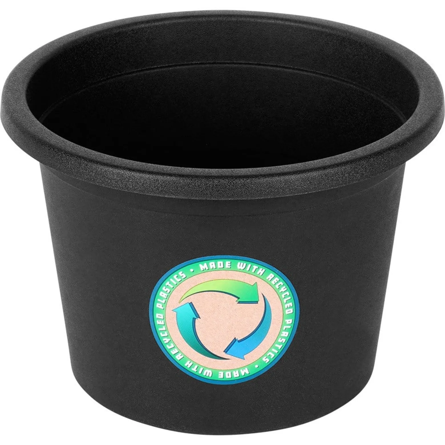 Doniczka ogrodowa plastikowa czarna okrągła 20 cm