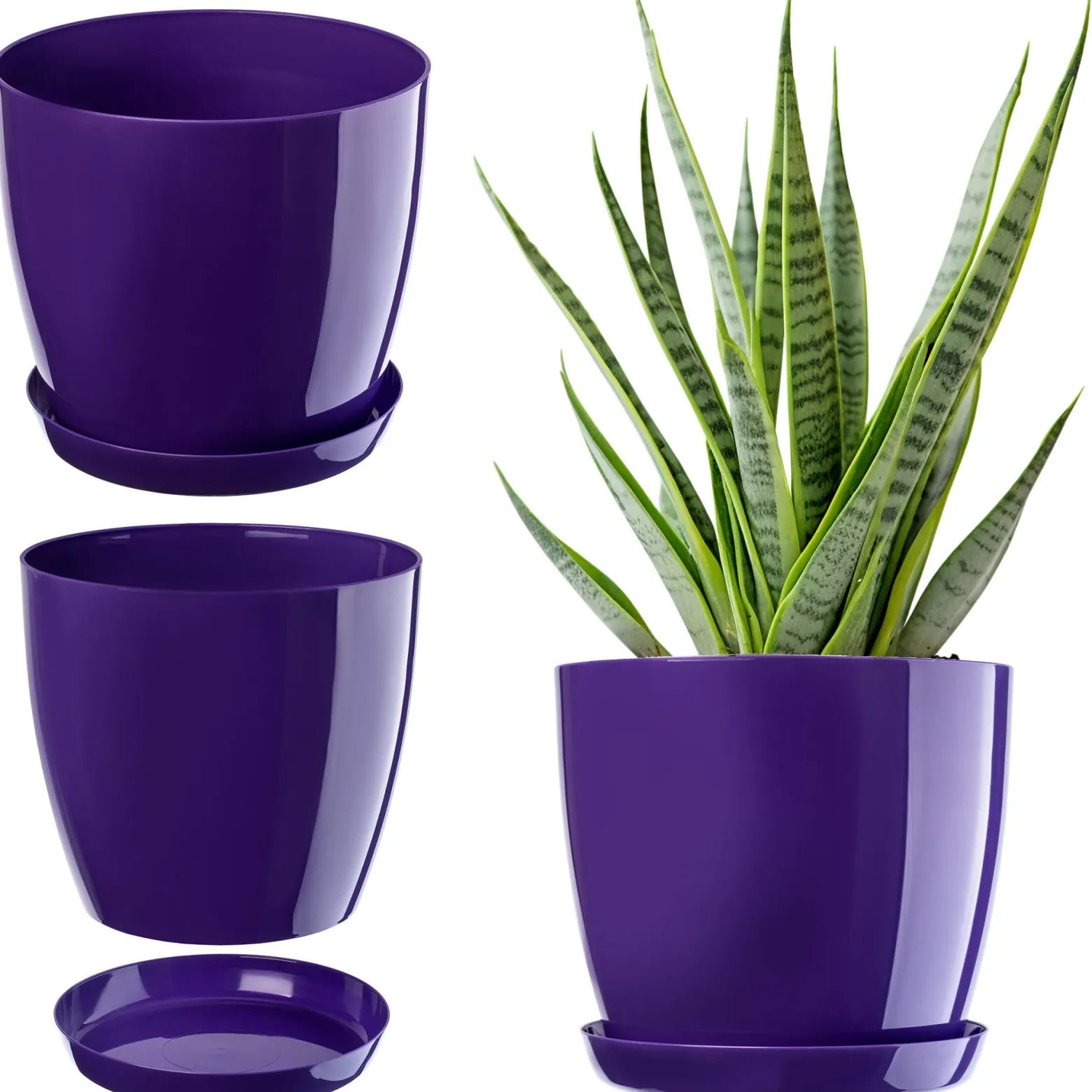 Doniczka Osłonka z Podstawką Donica 12cm Kolory