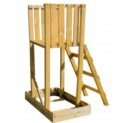 Drewniana Podstawka do Ślizgu 120cm Platforma na Plac Zabaw Zjeżdżalnia