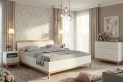 Drewniane łóżko Livia High/120x200