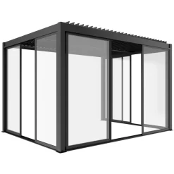 Drzwi przesuwne szklane Luxe 370x238cm antracytowe 4m