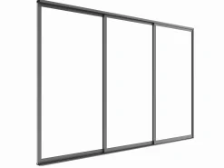 Drzwi przesuwne szklane Luxe 370x238cm antracytowe 4m