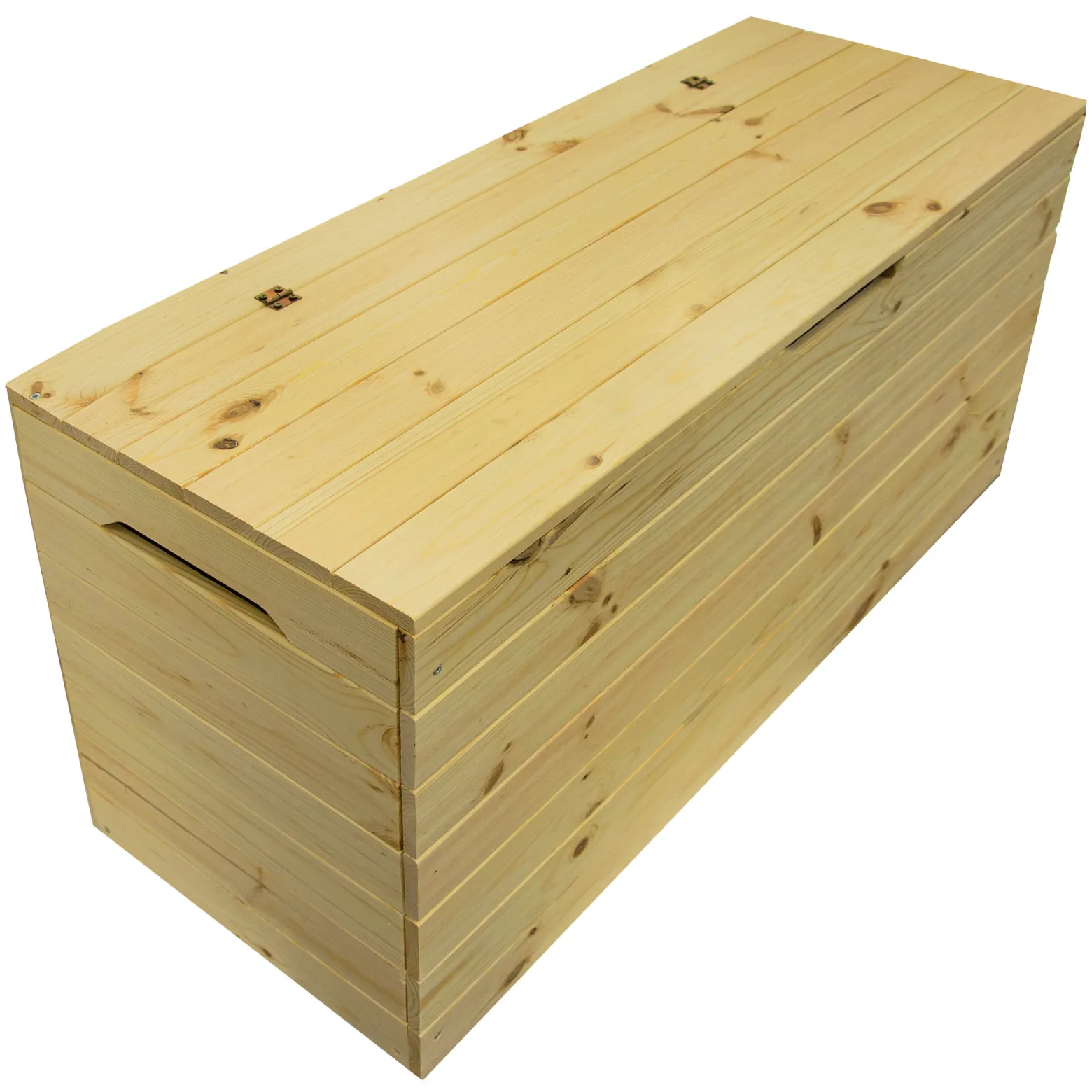 Duża Drewniana Skrzynia Ogród 100x40x50 cm 200L Skrzynka Dekoracja Kufer
