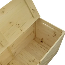 Duża Drewniana Skrzynia Ogród 100x40x50 cm 200L Skrzynka Dekoracja Kufer