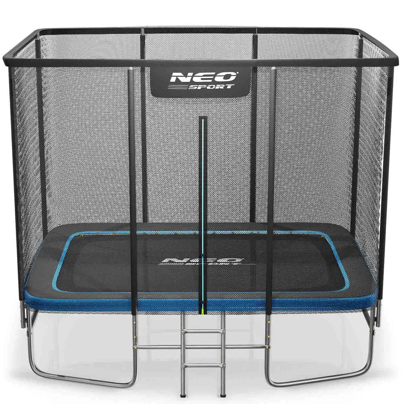 Duża trampolina ogrodowa Neo-sport prostokątna 305x213 cm 10x7ft bezpieczna