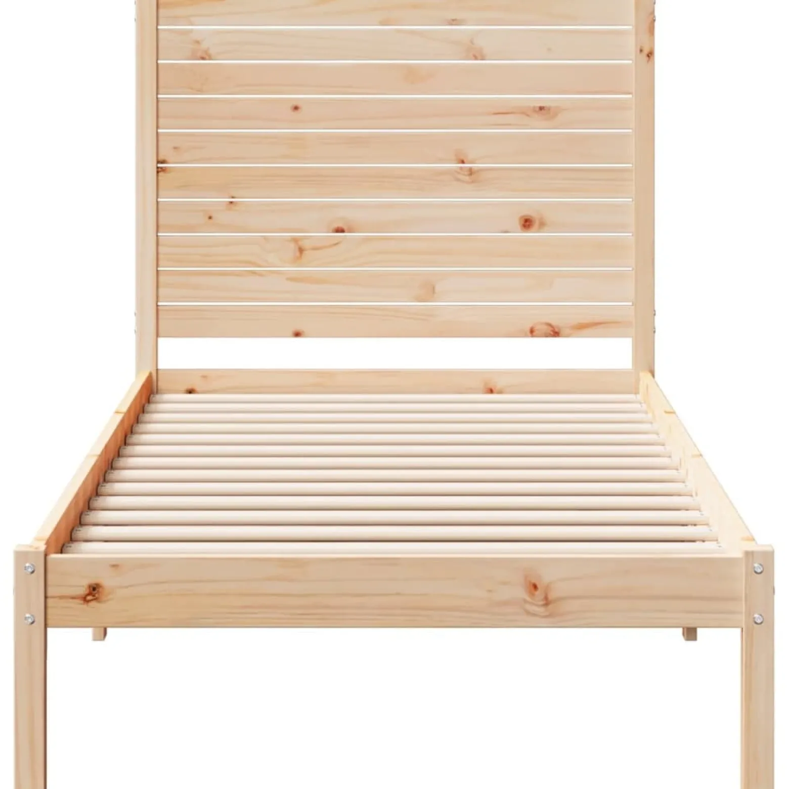 Dłuższe łóżko bez materaca 90x220 cm lite drewno