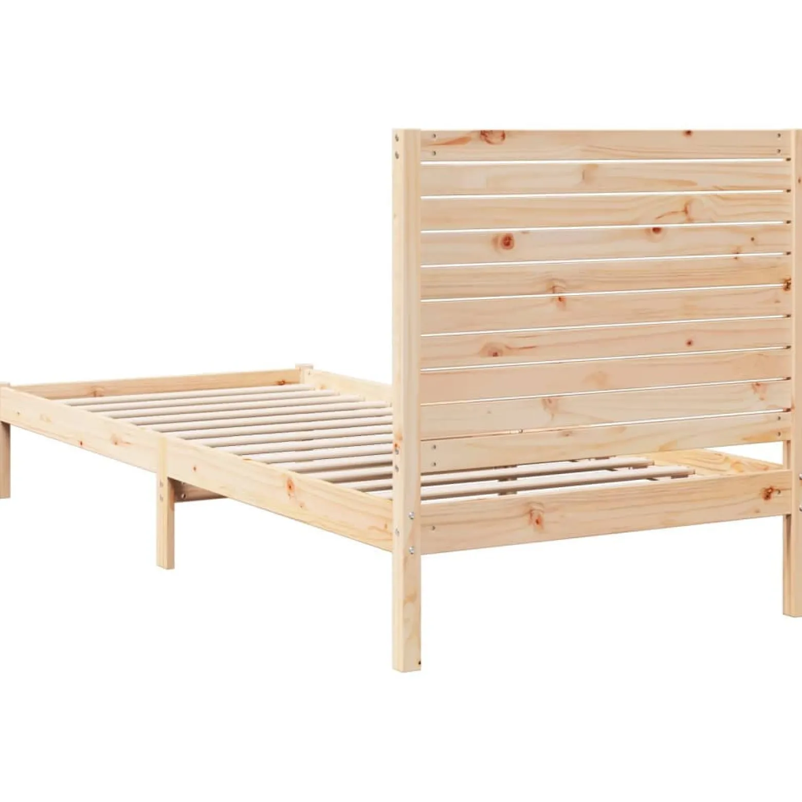 Dłuższe łóżko bez materaca 90x220 cm lite drewno