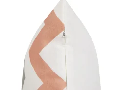 Dwie poduszki ogrodowe 45cm kolorowe zygzak