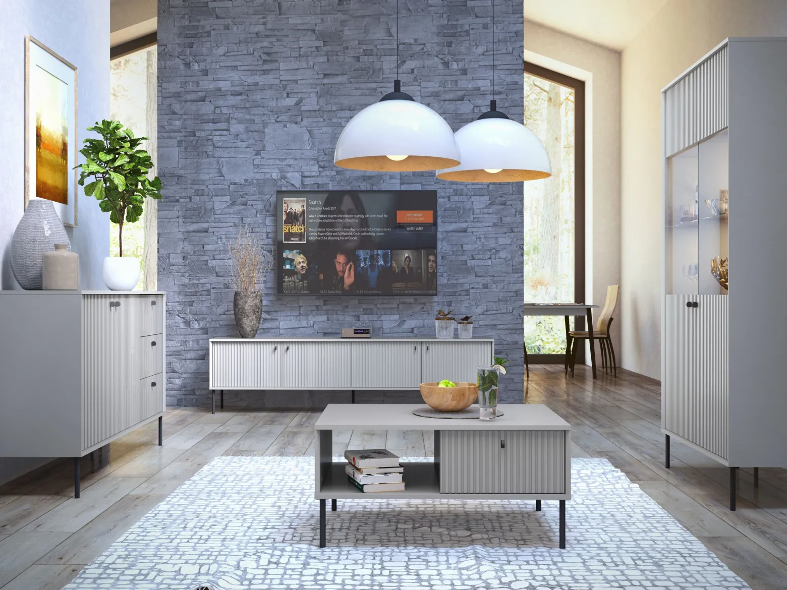 Dwudrzwiowa komoda 105 cm do salonu IRYS