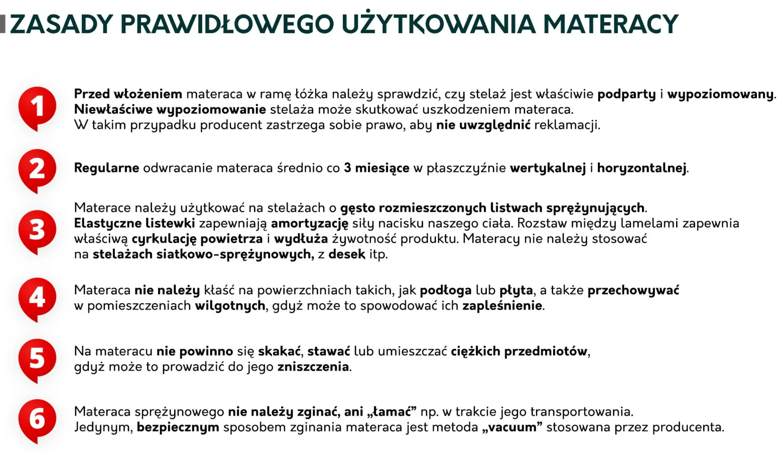 Dwustronny materac sprężynowy wysoki Oro 24 cm