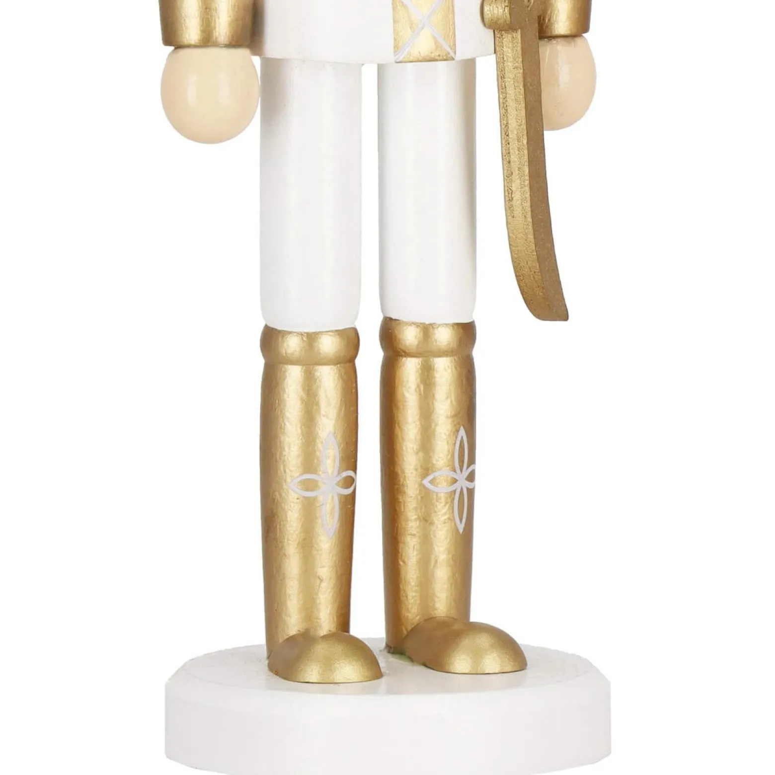 Dziadek do orzechów 30 cm drewniany żołnierzyk złoty figurka