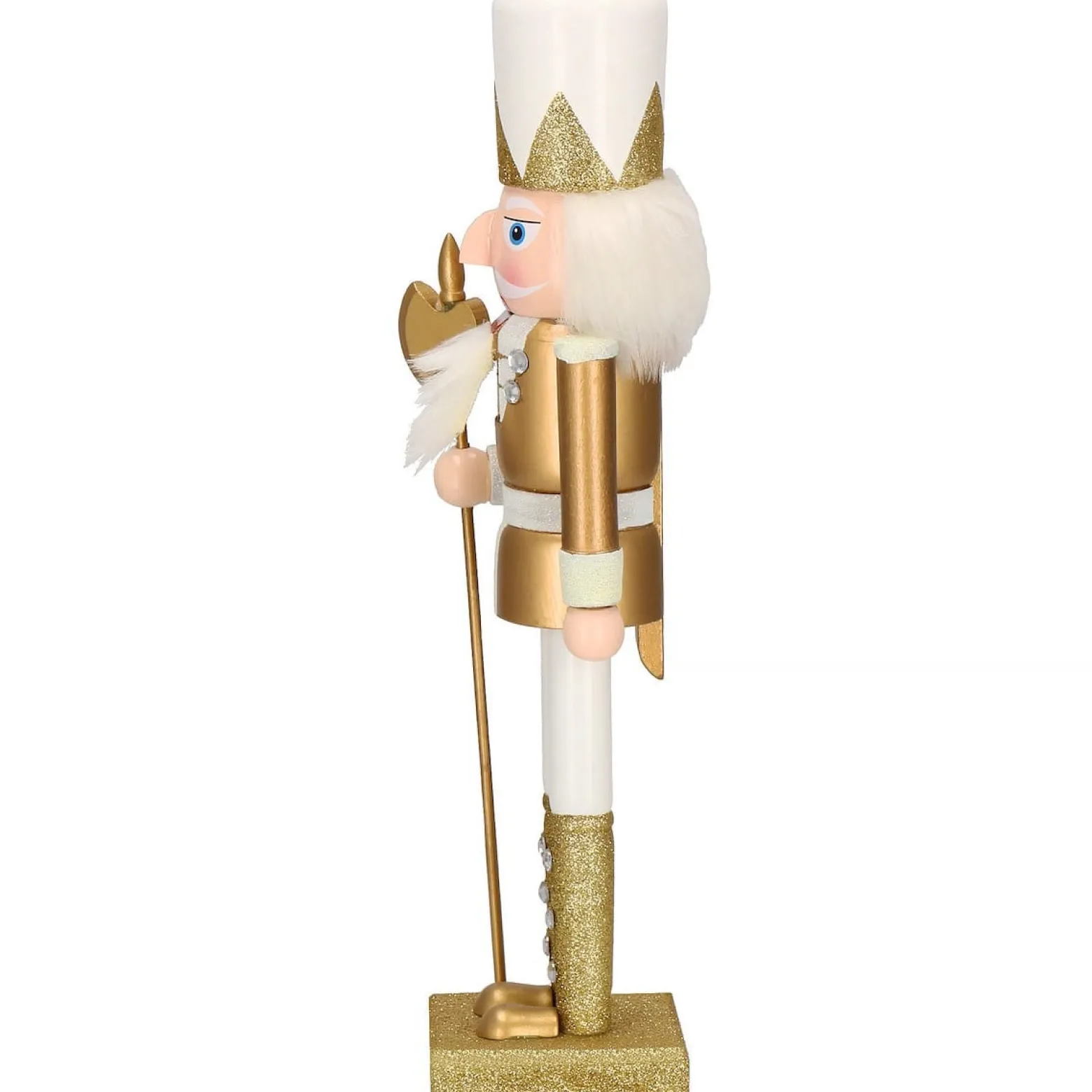 Dziadek do orzechów 38 cm z toporem, drewniany żołnierzyk
