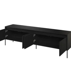 Elegancka szafka pod telewizor z ryflowaniem FLORES