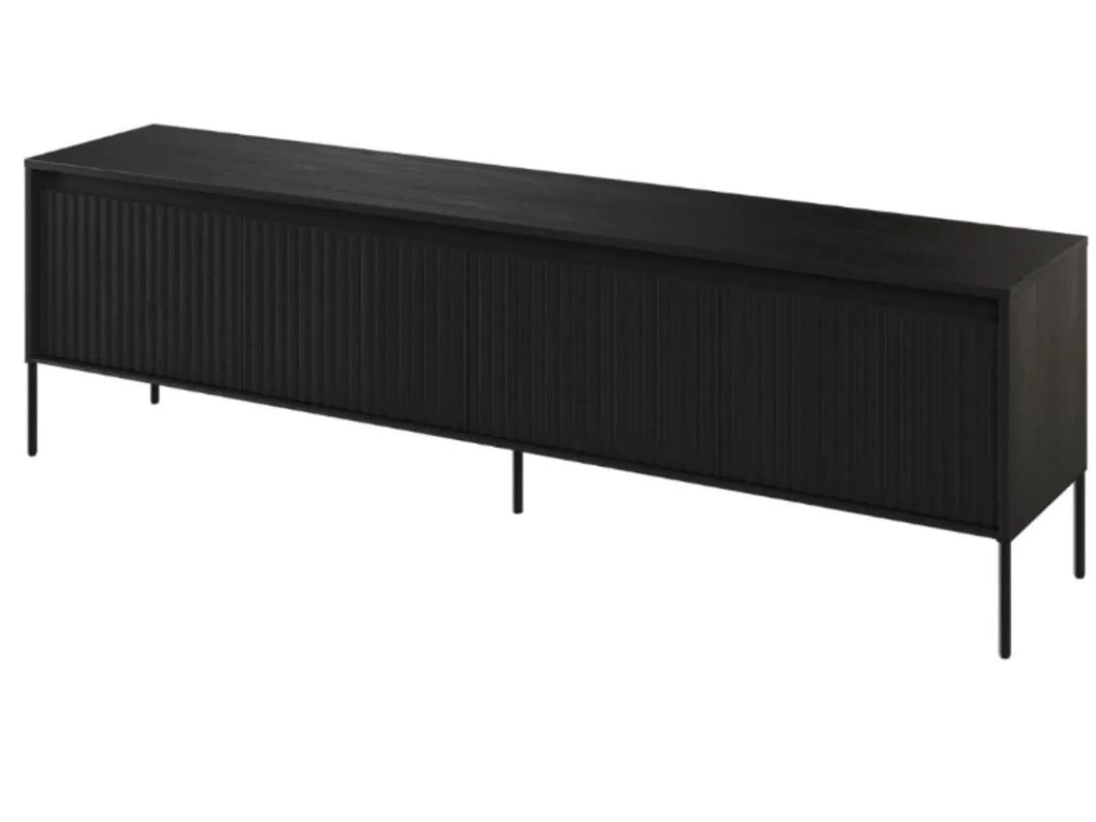 Elegancka szafka pod telewizor z ryflowaniem FLORES