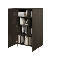 Elegancka dwudrzwiowa komoda w kolorze jesion do loftowego salonu NOBO