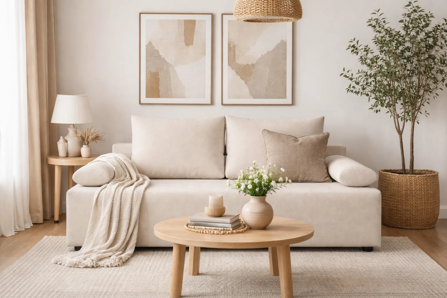 Elegancka kanapa z funkcją spania i pojemnikiem Cushio