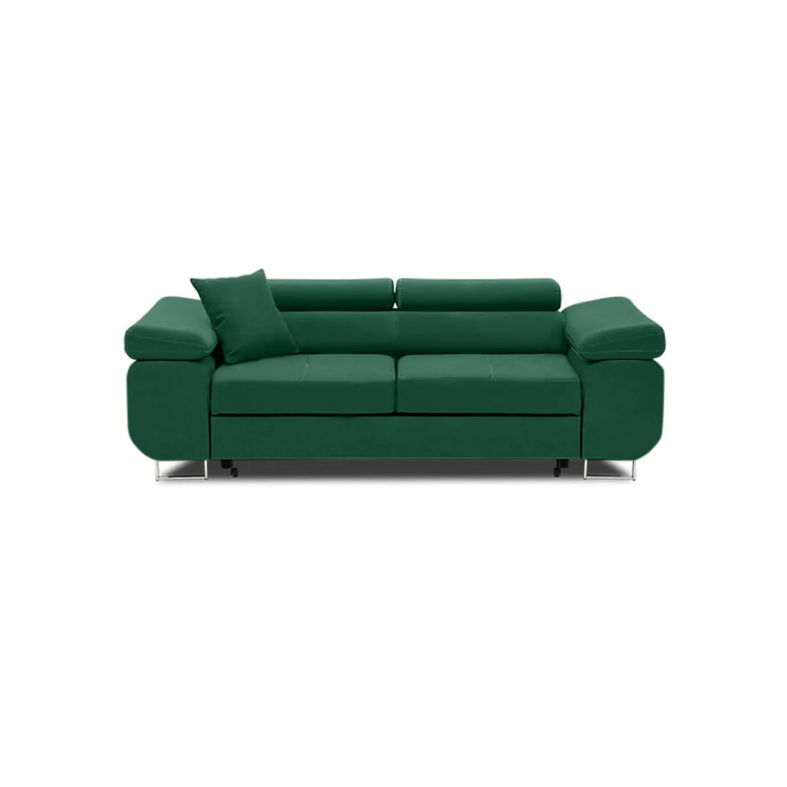 Elegancka sofa 2-osobowa komfortowa stylowa velvet Granatowa