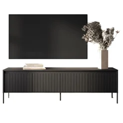 Elegancka szafka pod telewizor z ryflowaniem FLORES