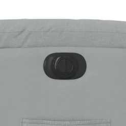 Elektryczny fotel rozkładany jasnoszary obity tkaniną