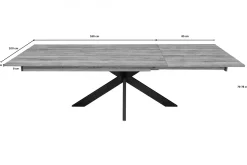 EMDEN Stół Rozkładany #8180 Dąb naturalny 180-265x100cm