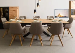 EMDEN Stół Rozkładany #8180 Dąb naturalny 180-265x100cm