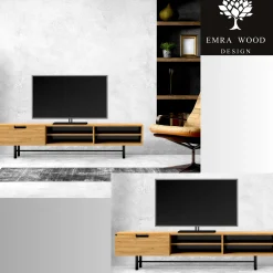 Emra Wood RTV-57 Szafka Rtv Dąb Loft