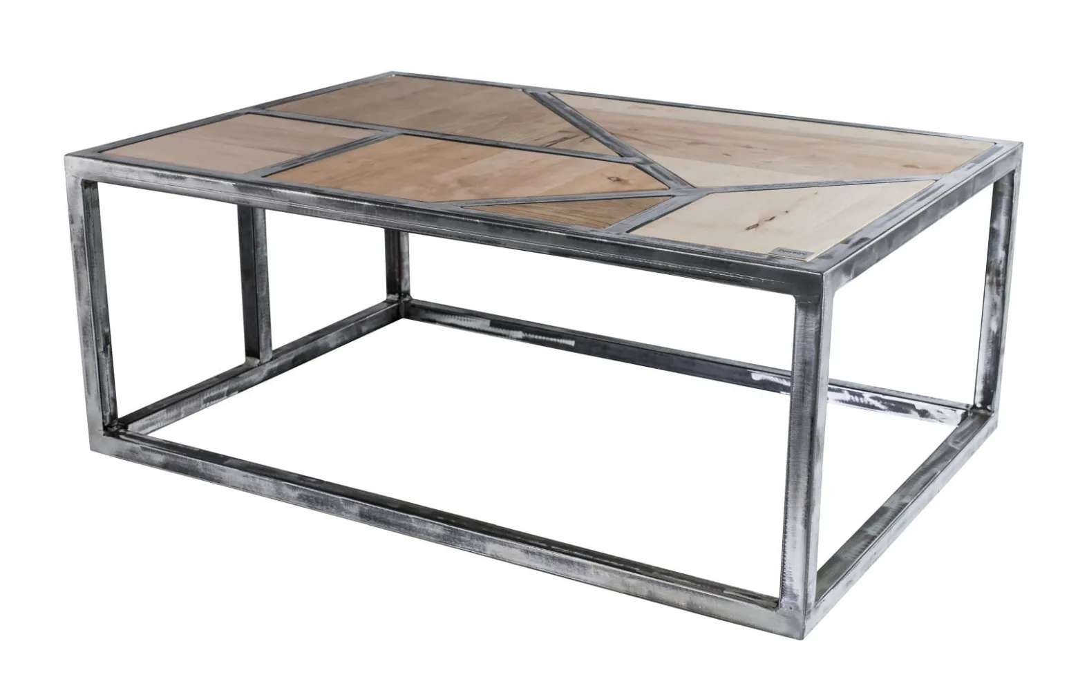 Emra Wood SKD-2 stolik kawowy drewno stal industrialna