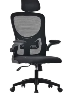 Ergonomiczny fotel obrotowy krzesło biurowe BATI Czarny