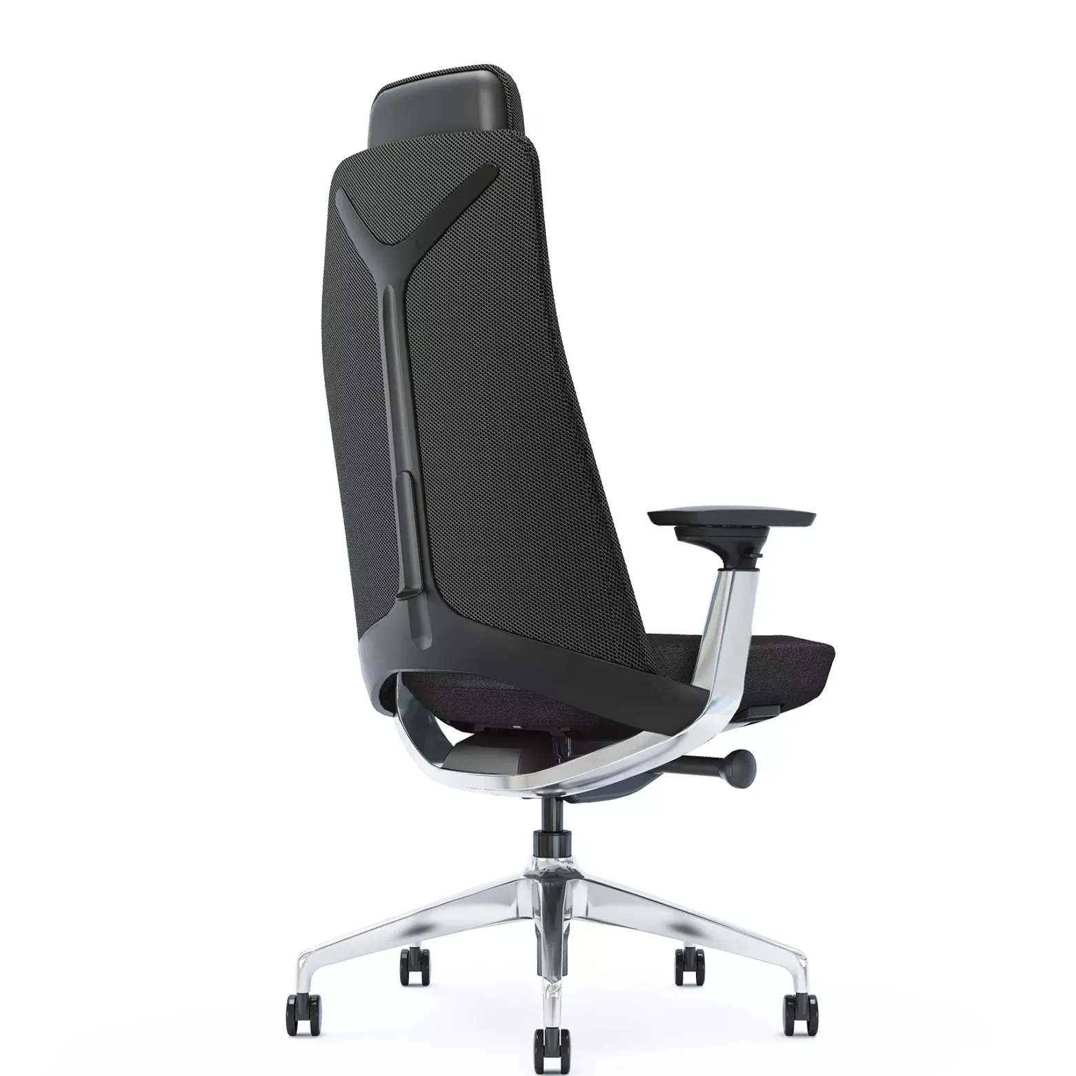 Ergonomiczny fotel biurowy X-ME chrom/czarny