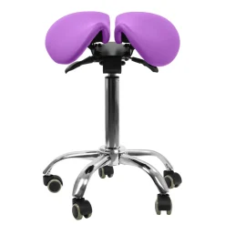 Ergonomiczny hoker regulowany SELLA fioletowy