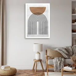Feeby Obraz na płótnie, Geometryczne koła w stylu boho 40x60