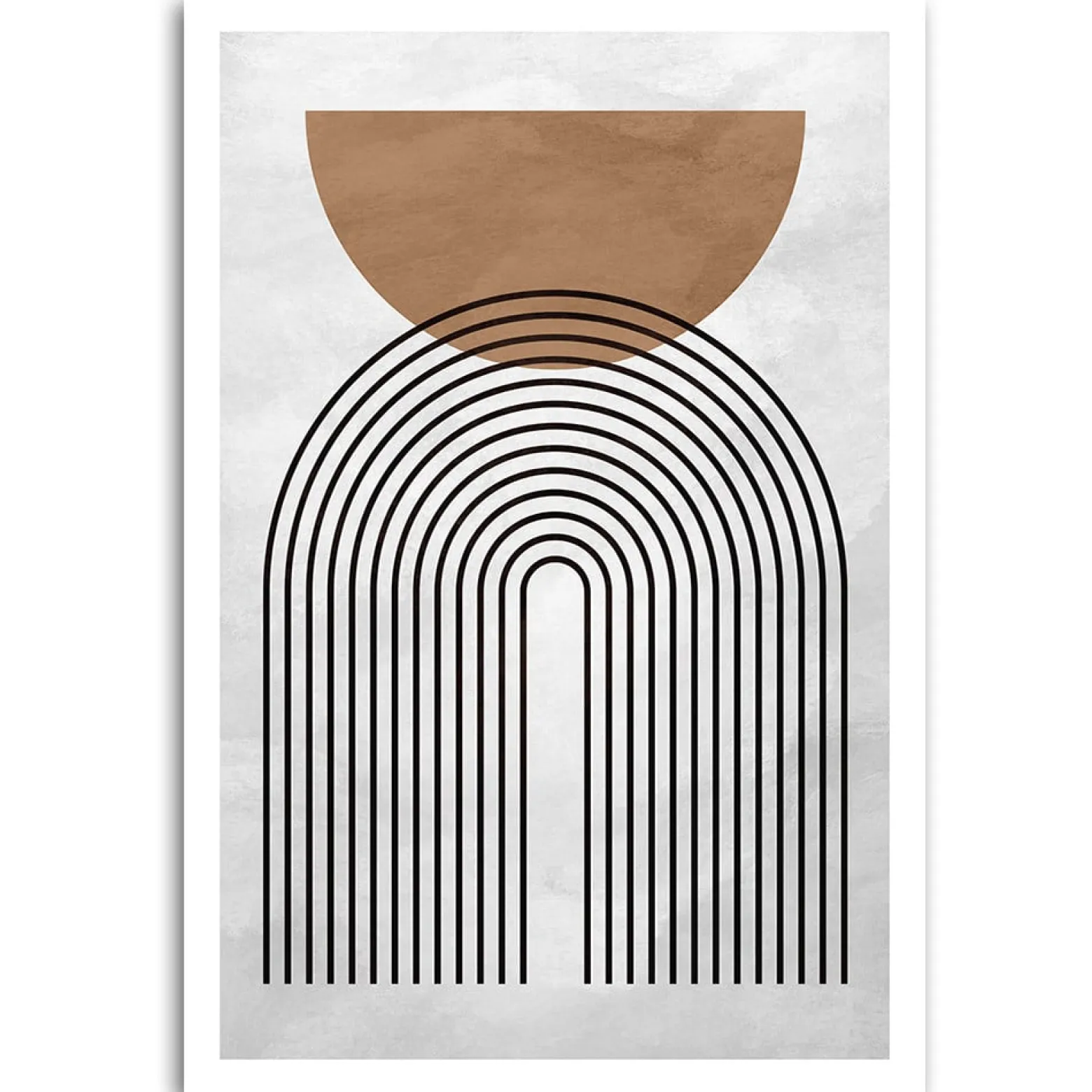 Feeby Obraz na płótnie, Geometryczne koła w stylu boho 40x60
