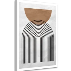 Feeby Obraz na płótnie, Geometryczne koła w stylu boho 40x60