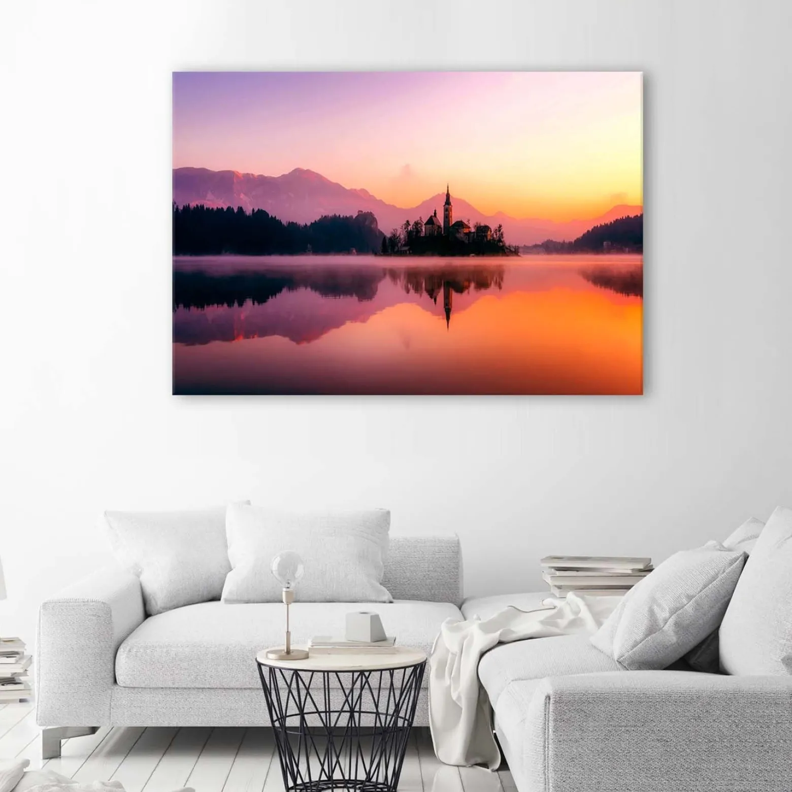 Feeby Obraz na płótnie Góry jezioro krajobraz 60x40