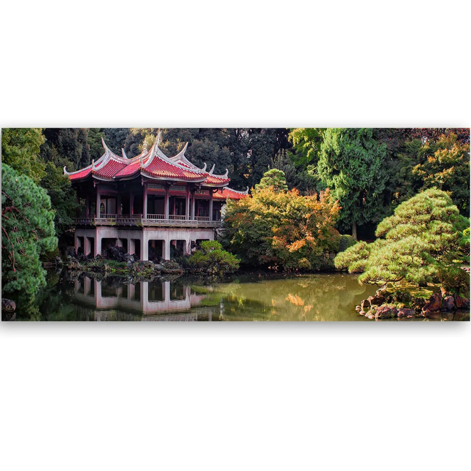 Feeby Obraz na płótnie, Ogród Tokio Natura 90x30