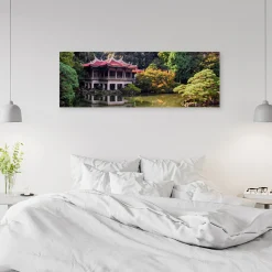 Feeby Obraz na płótnie, Ogród Tokio Natura 90x30